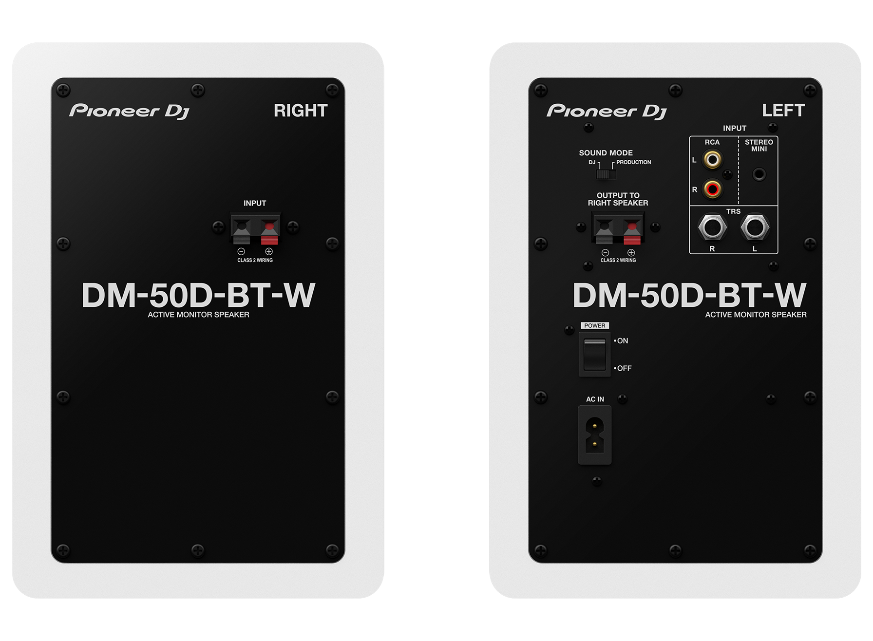 DJ SPEAKERS PIONEER DJ DM-50D-BT-W
