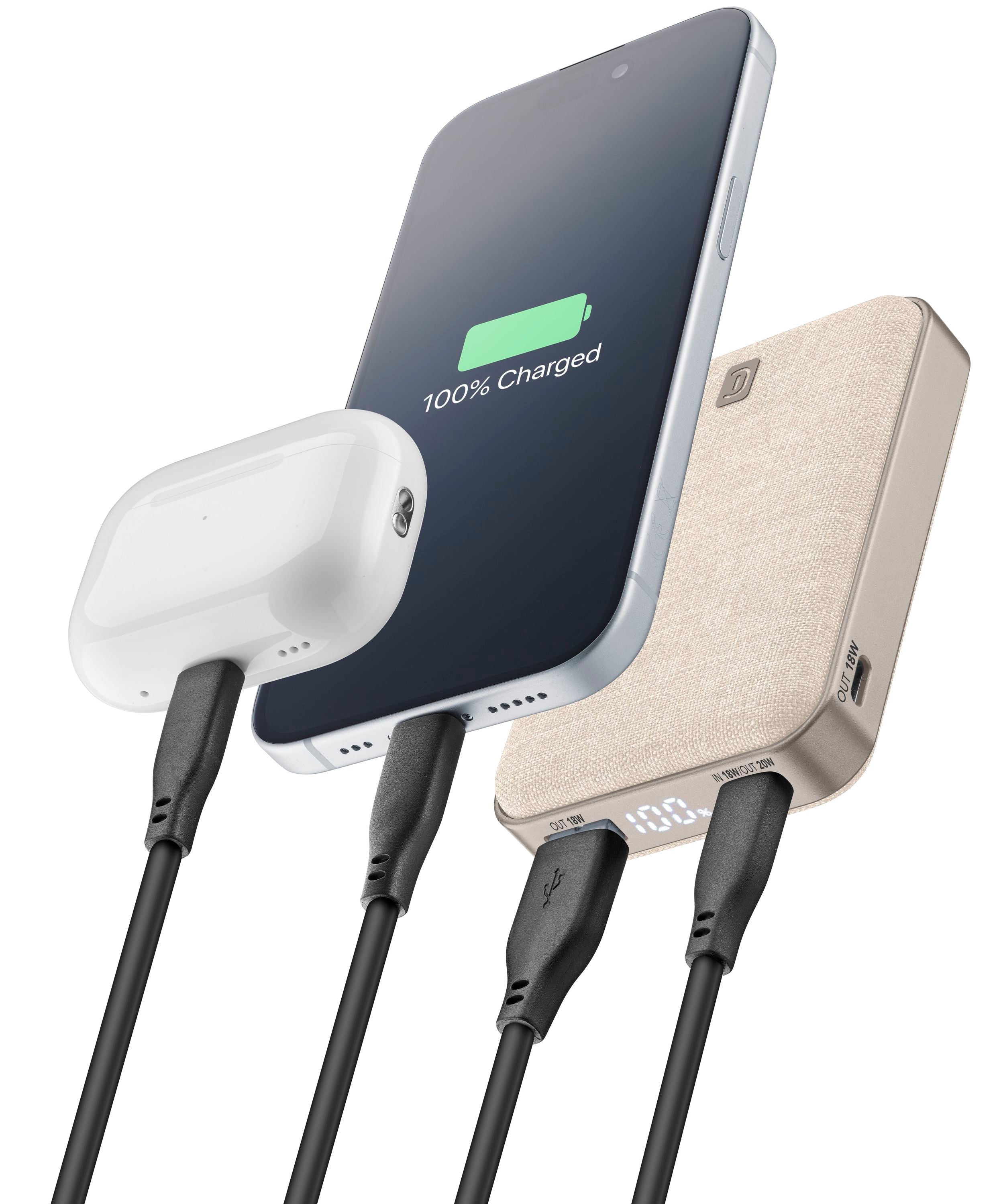 POWERBANK CELLULAR LINE PBGLAM10000PDW