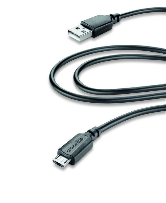 Cabo Micro USB de 200 cm em preto